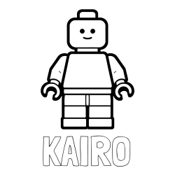 KAIRO Coloring Page and Easy LEGO Character Coloring Page