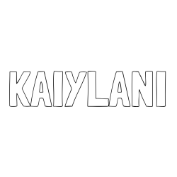 Online Created Coloring Page - KAIYLANI Coloring Page
