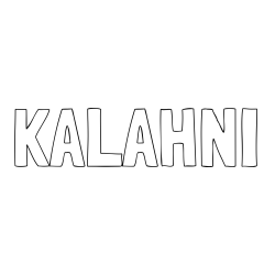 Online Created Coloring Page - KALAHNI Coloring Page