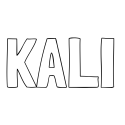 Online Created Coloring Page - KALI Coloring Page
