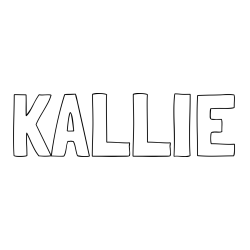 Online Created Coloring Page - KALLIE Coloring Page