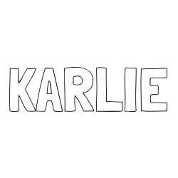 Online Created Coloring Page - KARLIE Coloring Page