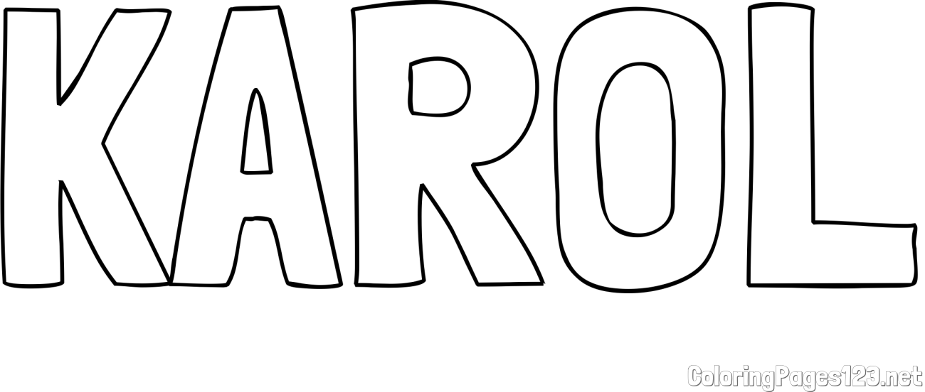 KAROL Coloring Page