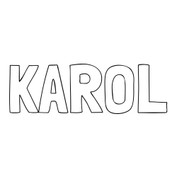 Online Created Coloring Page - KAROL Coloring Page