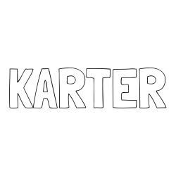 Online Created Coloring Page - KARTER Coloring Page