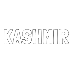 Online Created Coloring Page - KASHMIR Coloring Page