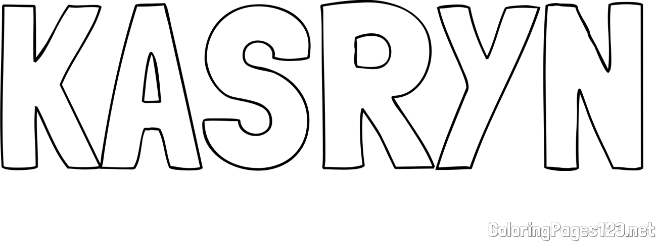 KASRYN Coloring Page