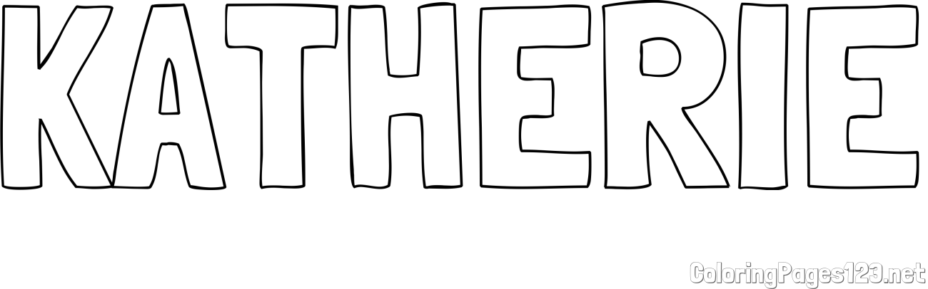 KATHERIE Coloring Page