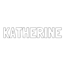 KATHERINE Coloring Page
