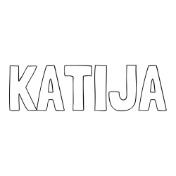 Online Created Coloring Page - KATIJA Coloring Page