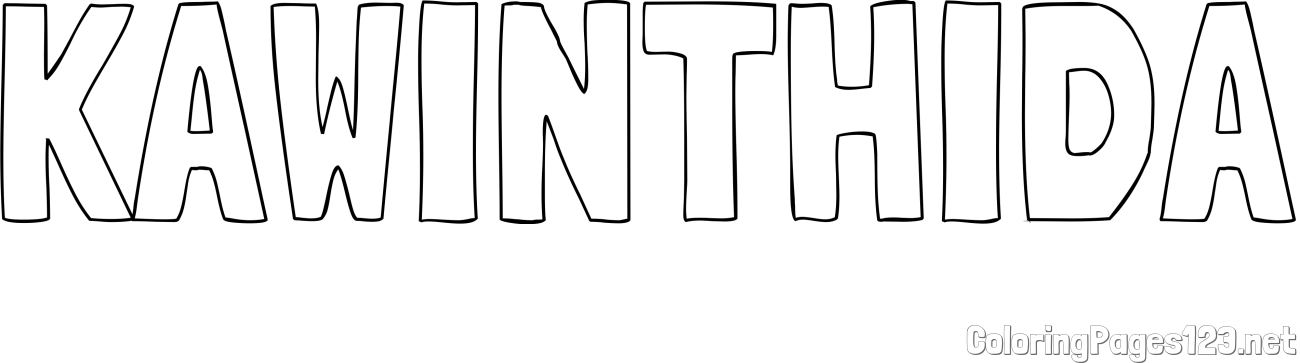 KAWINTHIDA Coloring Page