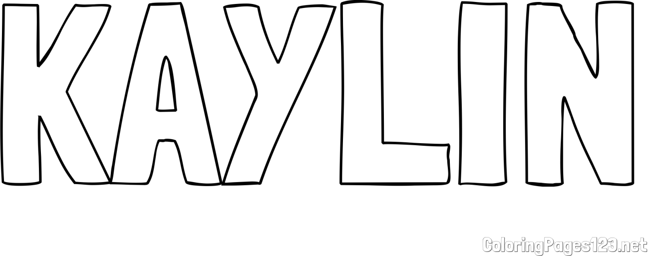KAYLIN Coloring Page