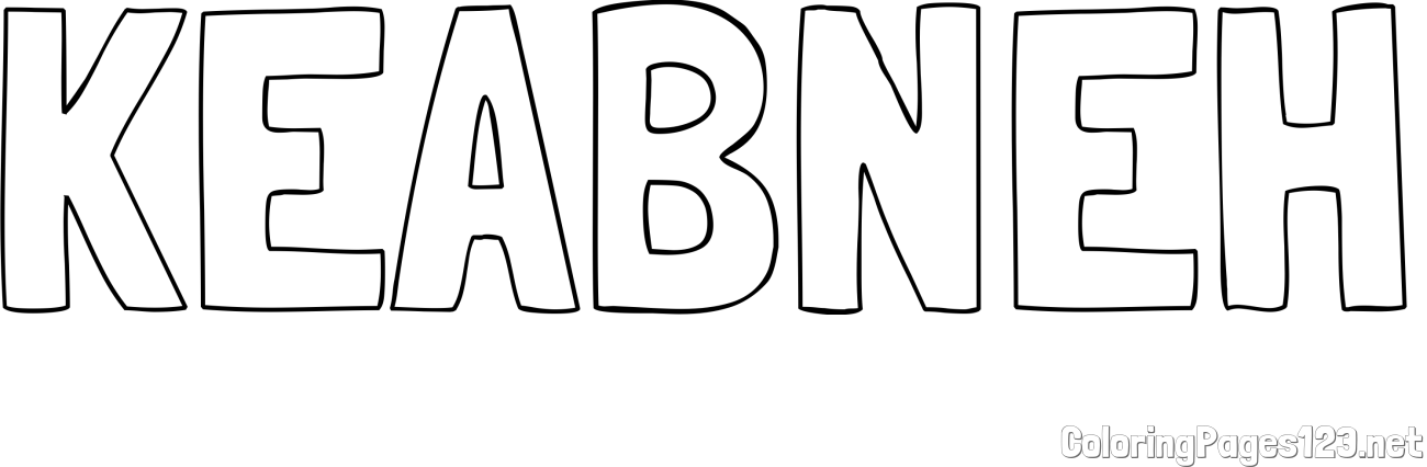 KEABNEH Coloring Page