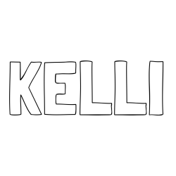 Online Created Coloring Page - KELLI Coloring Page