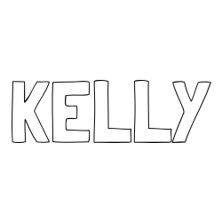 KELLY Coloring Page