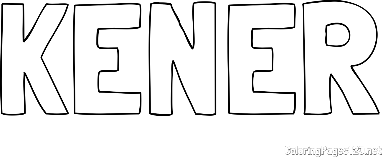 KENER Coloring Page