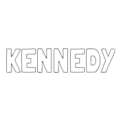 KENNEDY Coloring Page