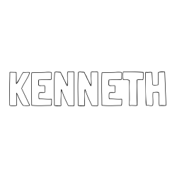 Online Created Coloring Page - KENNETH Coloring Page