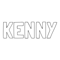 Online Created Coloring Page - KENNY Coloring Page