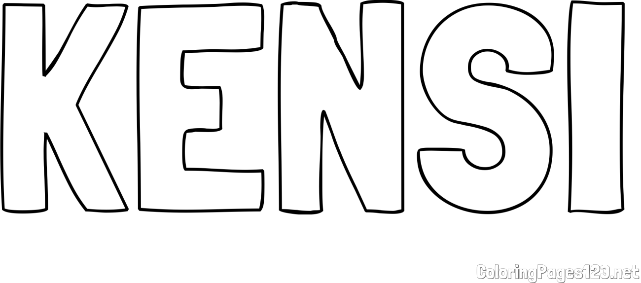 KENSI Coloring Page
