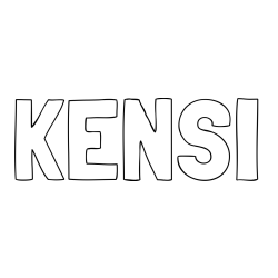 Online Created Coloring Page - KENSI Coloring Page