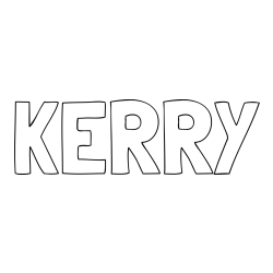 Online Created Coloring Page - KERRY Coloring Page
