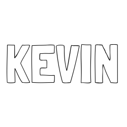 Online Created Coloring Page - KEVIN Coloring Page