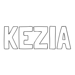 Online Created Coloring Page - KEZIA Coloring Page