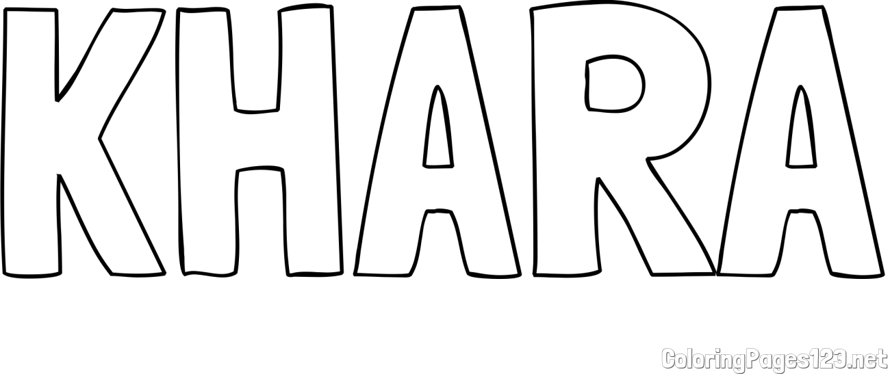 KHARA Coloring Page