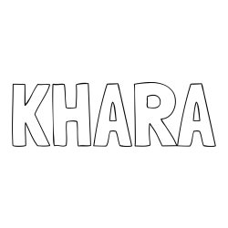 Online Created Coloring Page - KHARA Coloring Page