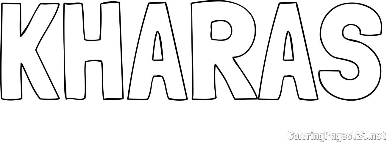 KHARAS Coloring Page