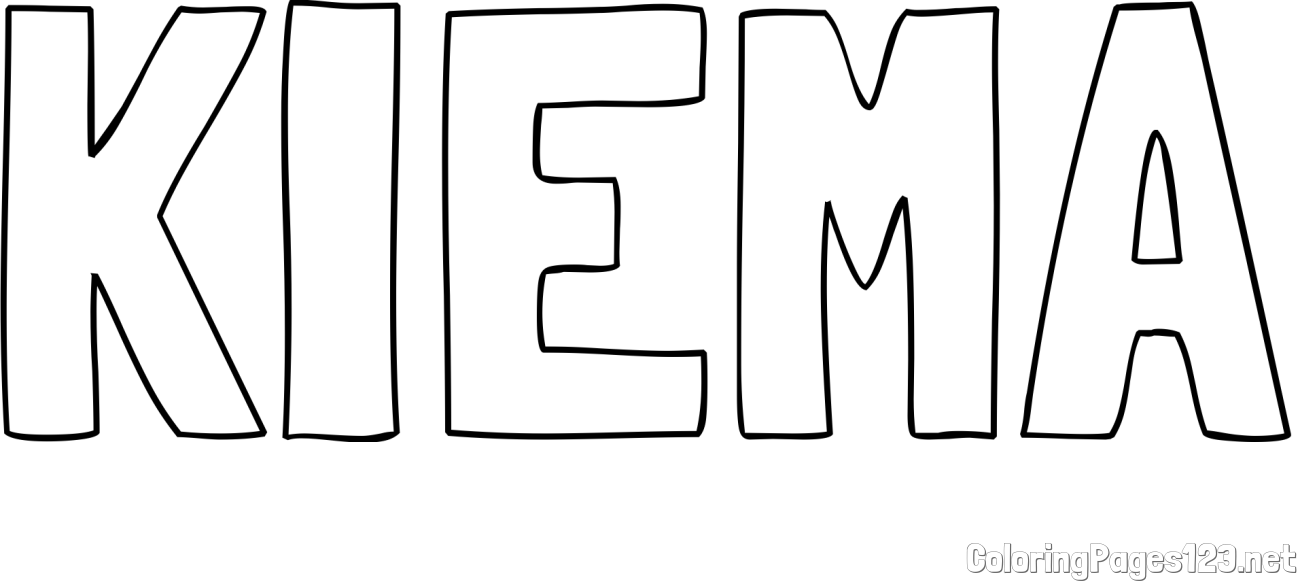 KIEMA Coloring Page