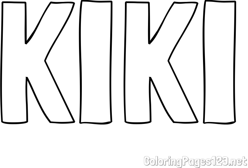 KIKI Coloring Page