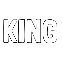 Online Created Coloring Page - KING Coloring Page