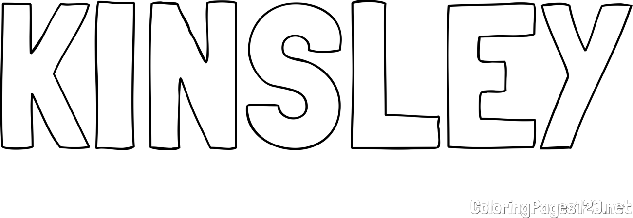 KINSLEY Coloring Page