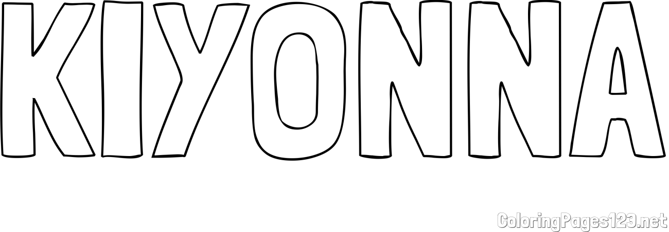 KIYONNA Coloring Page