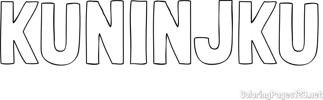 KUNINJKU Coloring Page