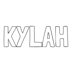 Online Created Coloring Page - KYLAH Coloring Page