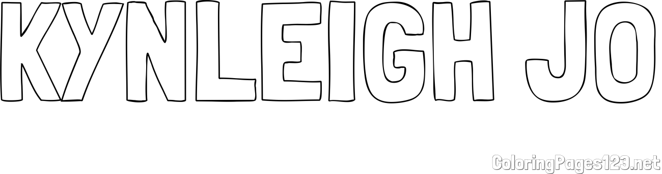 KYNLEIGH JO Coloring Page