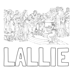 LALLIE Coloring Page and Adult Coloring Page of People