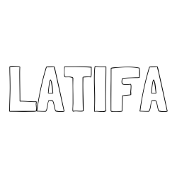 Online Created Coloring Page - LATIFA Coloring Page