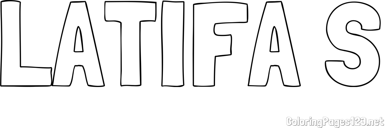 LATIFA S Coloring Page
