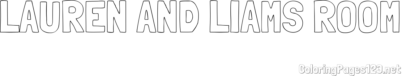 LAUREN AND LIAMS ROOM Coloring Page