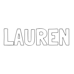 Online Created Coloring Page - LAUREN Coloring Page