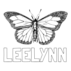 LEELYNN Coloring Page and Coloring Page of a Realistic Butterfly