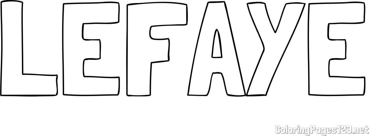 LEFAYE Coloring Page