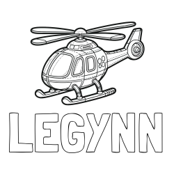 LEGYNN Coloring Page and Coloring Page of a Helicopter