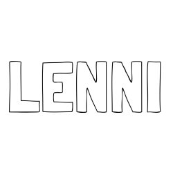 Online Created Coloring Page - LENNI Coloring Page