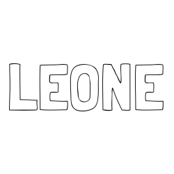 Online Created Coloring Page - LEONE Coloring Page