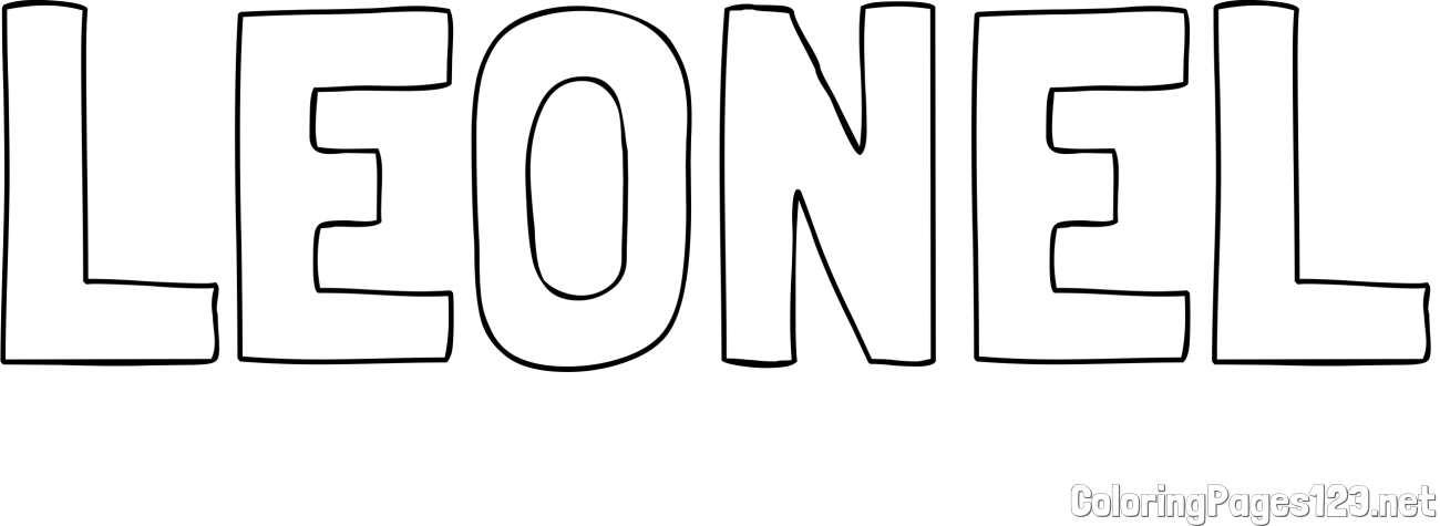 LEONEL Coloring Page
